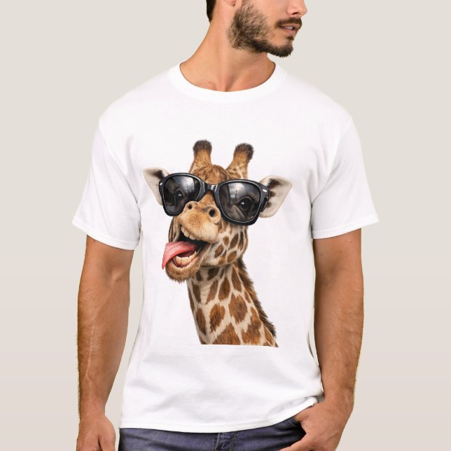 Funny Giraffe Vibes Tee (Front)