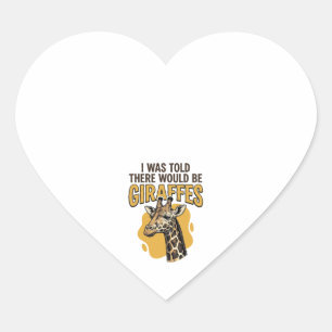Funny Giraffe Vintage Engraving Shirt Design_1 Heart Sticker