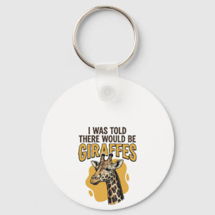 Funny Giraffe Vintage Engraving Shirt Design_1 Key Ring