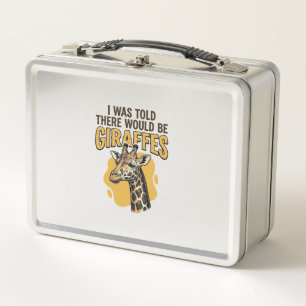 Funny Giraffe Vintage Engraving Shirt Design_1 Metal Lunch Box