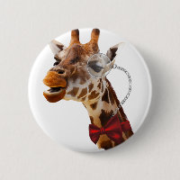 Funny Giraffe with Bowtie and Monocle