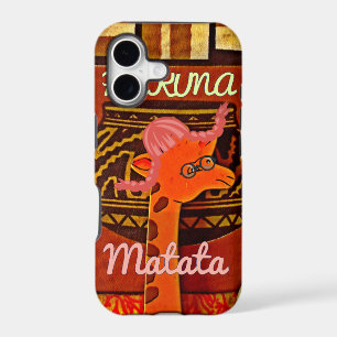 Funny Giraffe with cool text Hakuna Matata