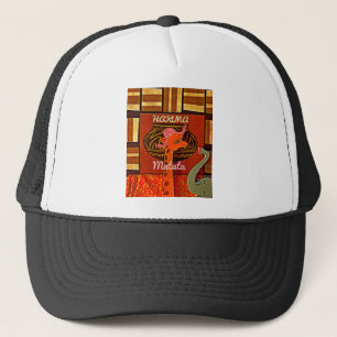 Funny Giraffe with cool text Hakuna Matata Trucker Hat