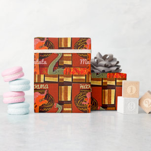 Funny Giraffe with cool text Hakuna Matata Wrapping Paper