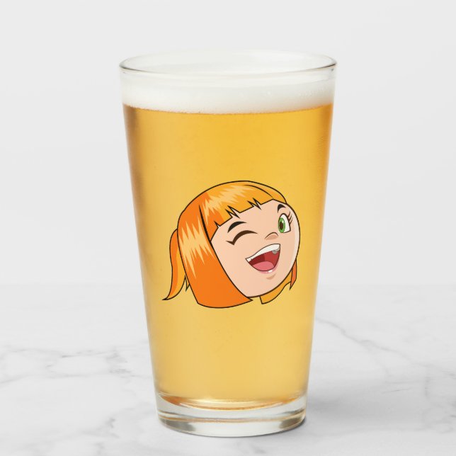 funny girl glass (Front Filled)