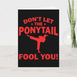 Funny Girl Karate Design Kids Women Kickboxing Bla Card