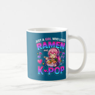 Funny Girl Loves Anime Ramen K Coffee Mug