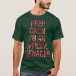 Funny Girl nager Keep Calm Birthday Official 13th  T-Shirt<br><div class="desc">Funny Girl nager Keep Calm Birthday Official 13th Gift  .</div>