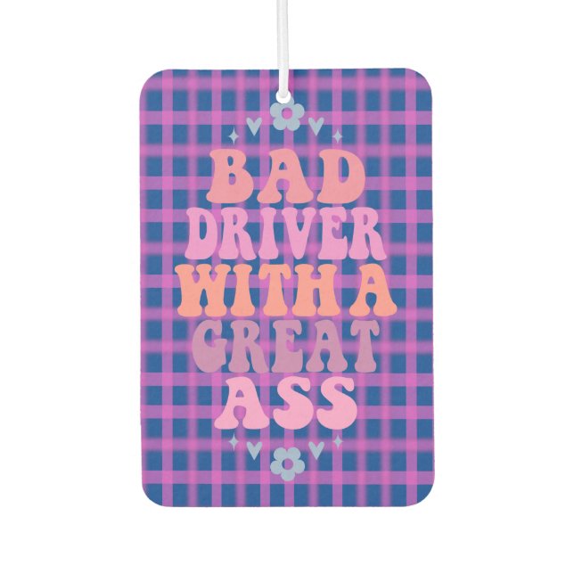 Funny Girl Quotes Pink Car Car Air Freshener (Front)