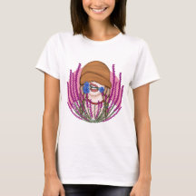 Funny girl with cornflowers 