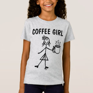 Funny GIRLS coffee t-shirts, COFFEE GIRL T-Shirt