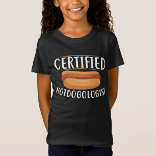 Funny girls hotdog word art T-Shirt