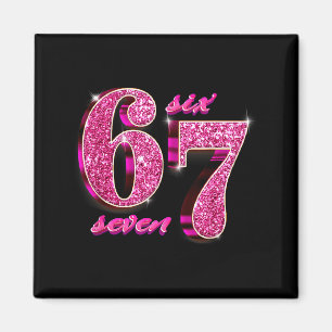 Funny Girls Nk Coquette 67 Six Seven Meme Brainrot Magnet