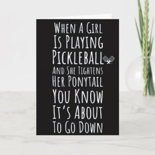 Funny Girls Pickleball Card