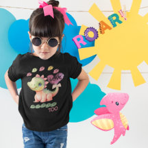 Funny Girly Dinosaurs Girls Love Dinos Too Shirt