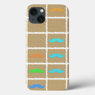 Funny Girly Moustache 3 iPhone 13 Case