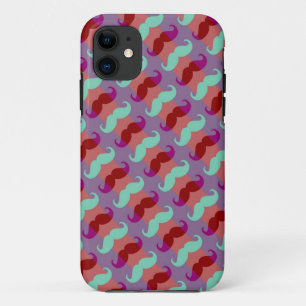 Funny Girly Moustache 6 iPhone 11 Case