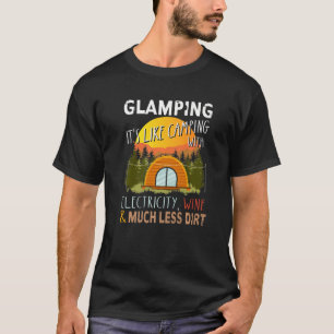 Funny Glamping Definition Glamper Camping Campers T-Shirt