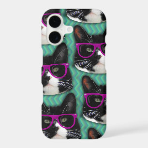 Funny Glasses Tuxedo Cat Epic Fun Pattern