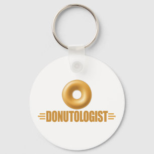 Funny Glazed Donut Lover Key Ring