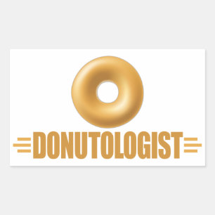 Funny Glazed Doughnut Lover Rectangular Sticker