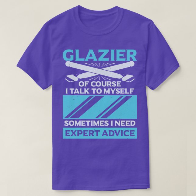 Funny Glazier Window Glass Installer Gift  T-Shirt (Design Front)