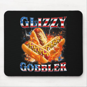 Funny Glizzy Gobbler Meme Hilarious Hotdog Glizzy Mouse Mat