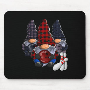 Funny Gnome Bowling Mouse Mat