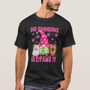 Funny Gnome Cat Saying For Women And Girls Cute Do T-Shirt