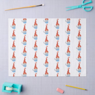 Funny Gnome Christmas Tissue Paper – Cute Holiday 