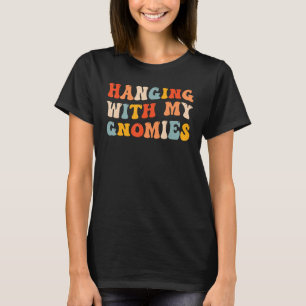 Funny Gnome Gardening Christmas Xmas Hanging With T-Shirt