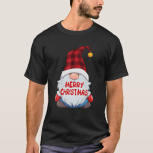 Funny Gnome Matching Family Merry Christmas T-Shirt