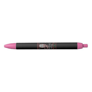 Funny Gnome Merry Christmas Black Ink Pen