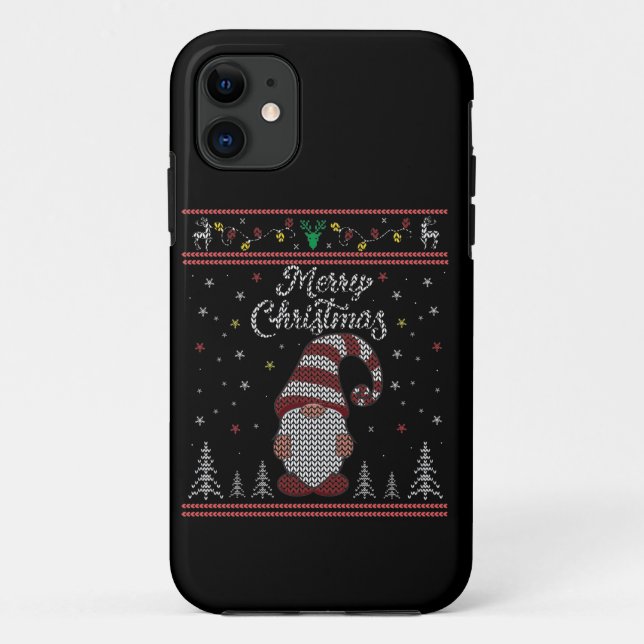 Funny Gnome Merry Christmas Case-Mate iPhone Case (Back)