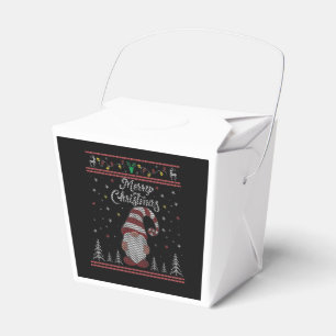 Funny Gnome Merry Christmas Favour Box