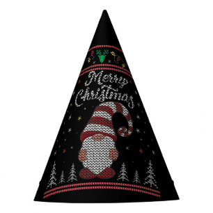 Funny Gnome Merry Christmas Party Hat