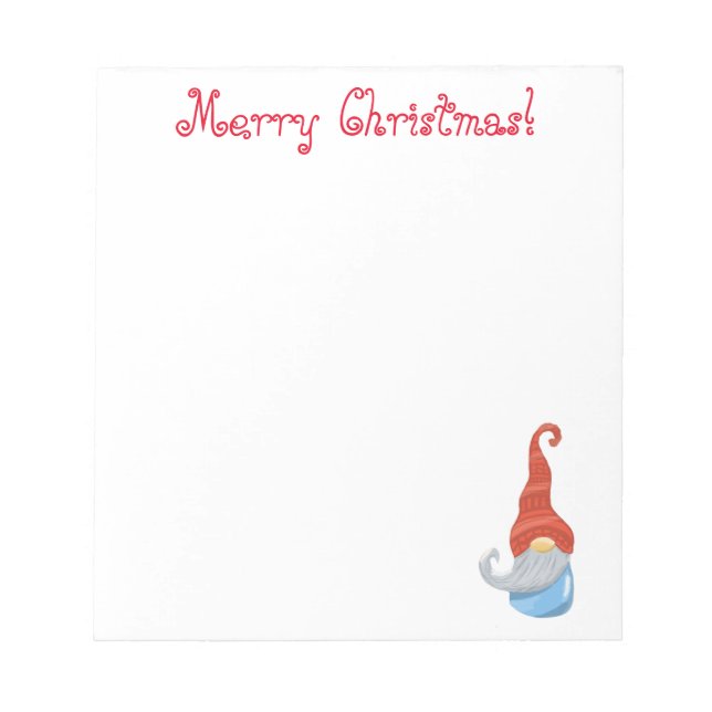 Funny gnome  notepad (Front)