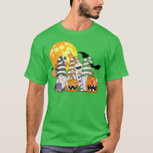 Funny Gnome Spooky Pumpkin, Gnomies Halloween Than T-Shirt