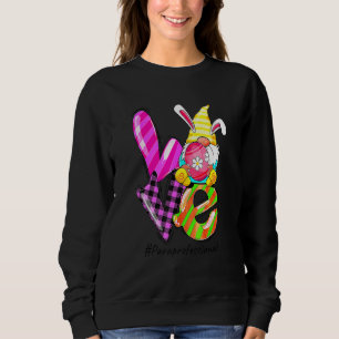 Funny Gnome Teach Love Inspire Paraprofessional Ea Sweatshirt