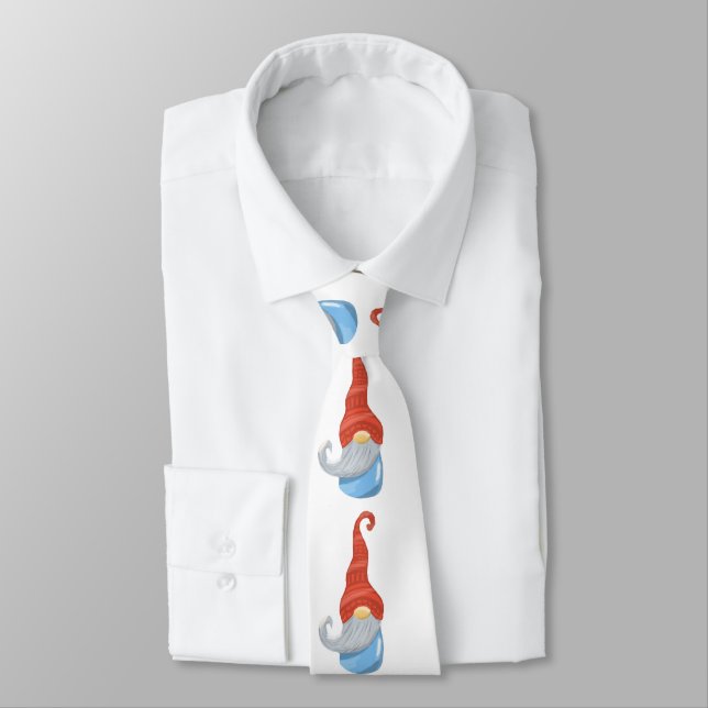 Funny gnome  tie (Tied)