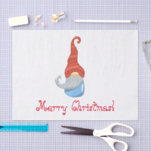 Funny gnome  tissue paper