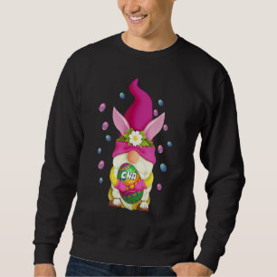 Funny Gnome With Easter Eggs Cna Nur  Se Happy Eas Sweatshirt