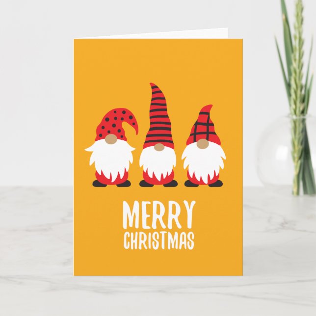 Funny Gnomes Christmas Card (Front)