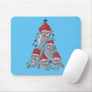 Funny Gnomes Christmas Tree Mouse Mat