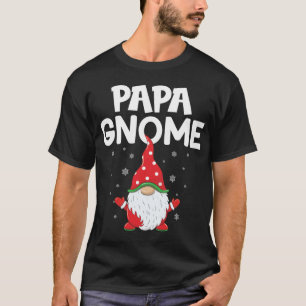 Funny gnomes cute papa Gnome Xmas cute Christmas g T-Shirt
