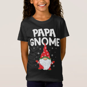 Funny gnomes cute papa Gnome Xmas cute Christmas g T-Shirt