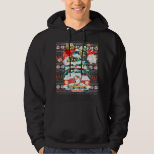 Funny Gnomes Matching Family Group Ugly Christmas  Hoodie