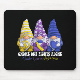 Funny Gnomies Bladder Cancer Awareness Month Purpl Mouse Mat