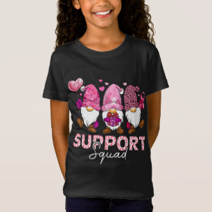 Funny Gnomies Gnomes Support Squad Breast Cancer A T-Shirt