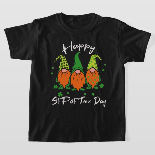 funny Gnomies happy st. patricks day  for  boy  T-Shirt (Laydown)